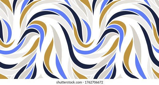 Farbiges, nahtloses, gestreiftes Muster. Schön stylischer abstrakter Hintergrund. Vektorgrafik, EPS10