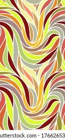 Colorful seamless striped pattern. Wavy stylish abstract background. Vector, EPS 10