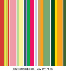 Colorful Seamless Strips Pattern Background