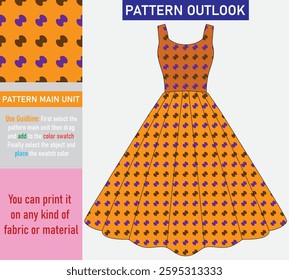 Colorful seamless textile cloth pattern collection vector illustration
