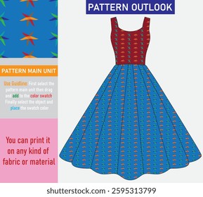 Colorful seamless textile cloth pattern collection vector illustration

