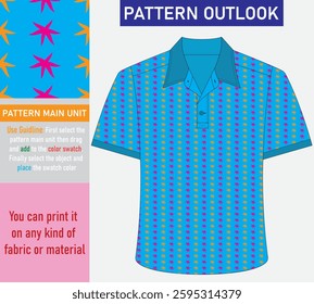 Colorful seamless textile cloth pattern collection vector illustration
