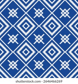 Colorful Seamless Textile Design With Traditional Folk Art Influences. fabric pattern