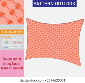 Colorful seamless textile pattern design
