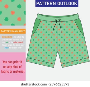 Colorful seamless textile pattern design
