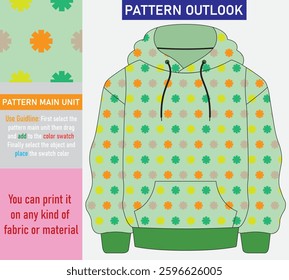 Colorful seamless textile pattern design
