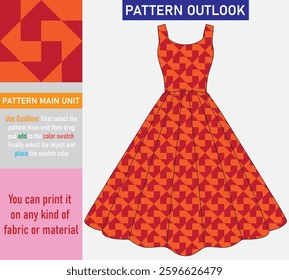 Colorful seamless textile pattern design
