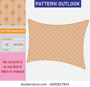 Colorful seamless textile pattern design
