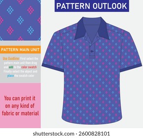 Colorful seamless textile pattern design
