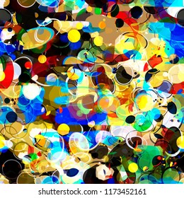 Colorful seamless texture with bubbles. Abstract vector background for web page, banners backdrop, fabric, home decor, wrapping