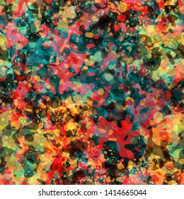 Colorful seamless texture with bubbles. Abstract vector background for web page, banners backdrop, fabric, home decor, wrapping