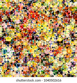 Colorful seamless texture from circles. Abstract vector background for web page, banners backdrop, fabric, home decor, wrapping