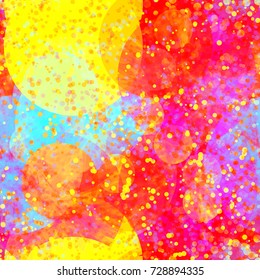 Colorful seamless texture from circles different size. Abstract vector background for web page, banners, fabric, home decor, wrapping 