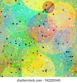 Colorful seamless texture from circles and dots. Abstract vector background for web page, banners backdrop, fabric, home decor, wrapping