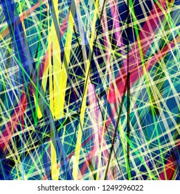 Colorful seamless texture.  Intersecting lines and stripe. Abstract vector background for web page, banners backdrop, fabric, home decor, wrapping
