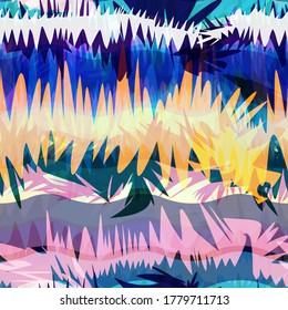 Colorida textura sin costuras con esquinas nítidas. Resumen de fondo vectorial para página web, fondo de banners, tela, decoración doméstica, envoltura