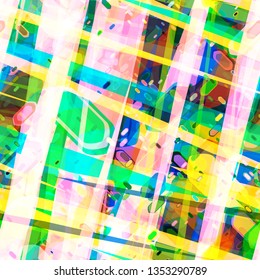 Colorful seamless texture from stripes and geometric elements. Abstract vector background for web page, banners backdrop, fabric, home decor, wrapping