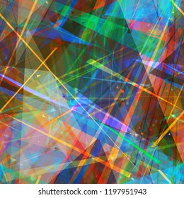 Colorful seamless texture from triangles. Abstract vector background for web page, banners backdrop, fabric, home decor, wrapping