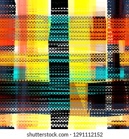 Colorful seamless texture. Woven effect. Abstract vector background for web page, banners backdrop, fabric, home decor, wrapping