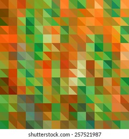 Colorful Seamless Triangle Abstract Background. Vector Pattern of Colored Geometric Shapes