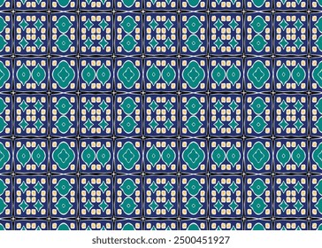 colorful seamless vector geometric pattern with shapes