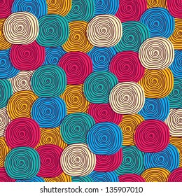 Colorful seamless vector pattern.