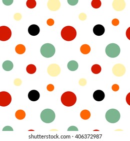colorful seamless vector pattern background illustration with circles