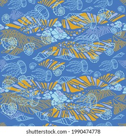 Colorful seamless vector pattern. Spring-summer collection. Vivid colors. Lollypop palette. Hippy and boho style. 