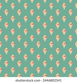 Colorful seamless vector popsicle pattern. Bright modern ice cream pastel vacation or summer themed. For paper, cover, fabric, gift wrap, wall art, interior decoration, card, paper gift, phone case.