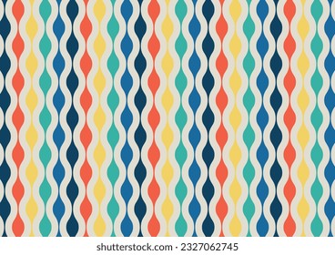 colorful seamless wave pattern background