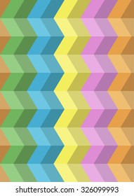 Colorful seamless zig zag pattern. Abstract vector background