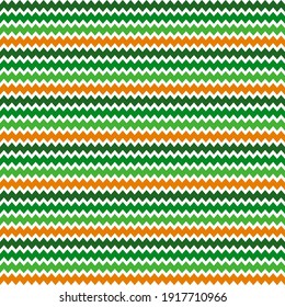 Colorful seamless zigzag pattern design for decorating, wallpaper, wrapping paper, fabric, backdrop and etc. Theme of Irish and St.Patrick’s Day.