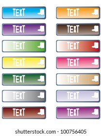 colorful search bars. set for web