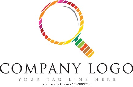 Colorful Search Icon Logo Design.this is high resolution,creative and unique Search company logo.you can use this logo for your company and website.this is print ready logo.