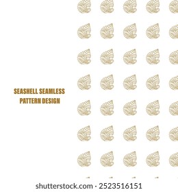 colorful seashell seamless pattern design. you can use this any background.

