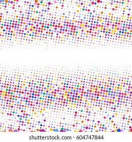 Colorful semitone for banner