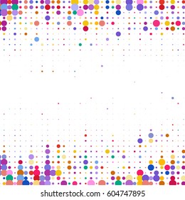 Colorful semitone for banner