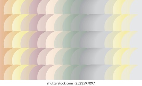 A colorful series of circles with a colorful background