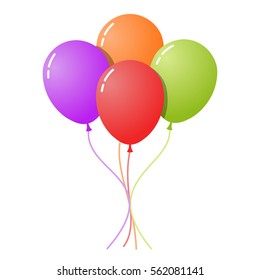 Colorful Set of Balloons