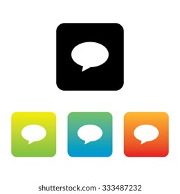 Colorful Set of Chat Icons
