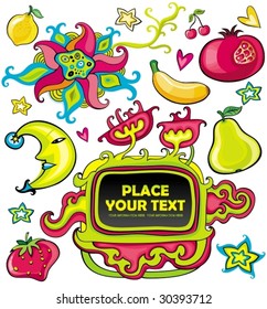 Colorful set of design elements.  To see similar, please VISIT MY PORTFOLIO