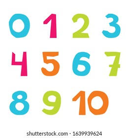 Similar Images, Stock Photos & Vectors of Numbers 1,2,3,4,5,6,7,8,9,0 ...