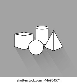 Colorful set of geometric 