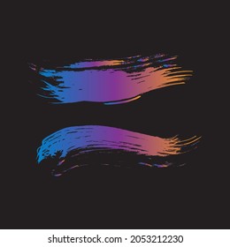 Colorful Set Of Hand Drawn Grunge Brushes. Red Grunge Graphic. Blue Brushed Banner. Orange Watercolor Background. Distress frame. Hard Grunge. Dirty Brushes. 