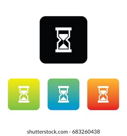 Colorful Set of Hour Glass Icons