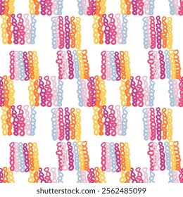 colorful set isolated. Seamless colorful patterns for decoration