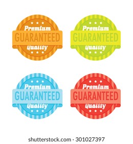 Colorful Set of Premium Quality Labels
