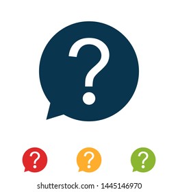 colorful set question sign icon vector illustration