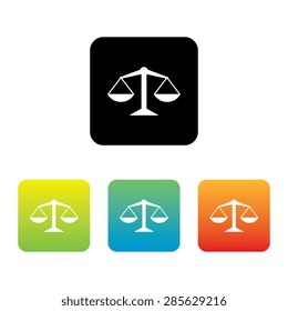 Colorful Set of Scale Icons