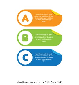 Colorful Set of Step by Step Labels